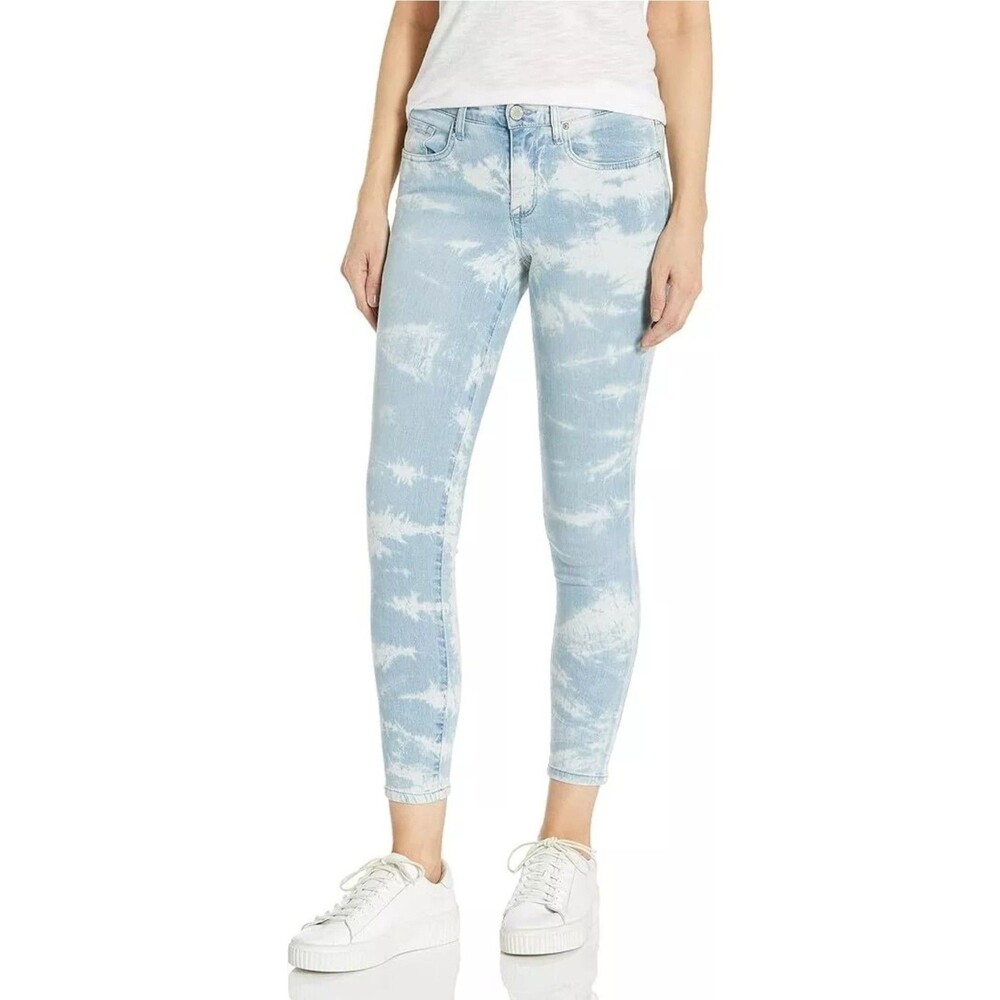 William Rast Blue Magic Cloud Tie-Dye Perfect Ankle Skinny Jeans 29 Boho Denim